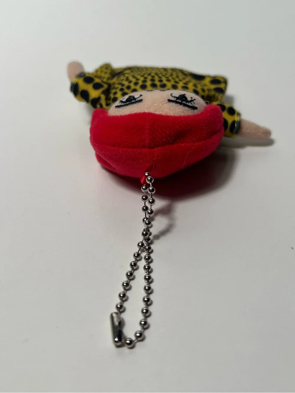 Yayoi Kusama Polka Dot Plush Artist Doll Mascot Bag Charm Keychain